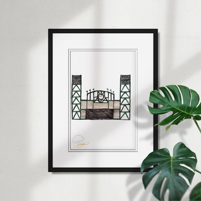 Oracle Park Ink Sketch Limited Edition Art Print