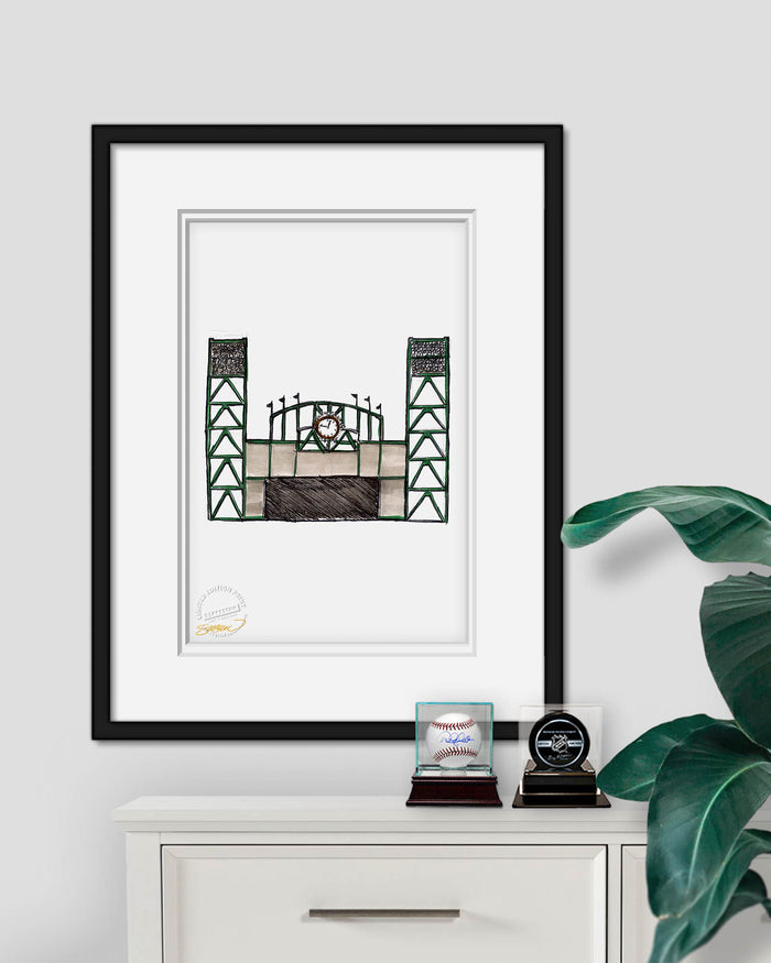 Oracle Park Ink Sketch Limited Edition Art Print