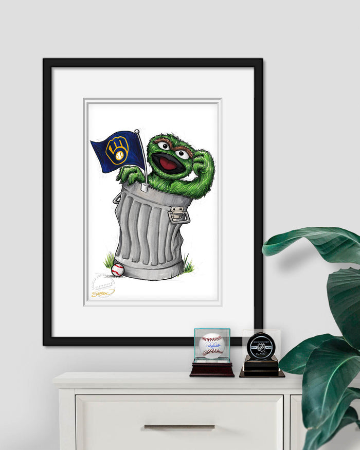 Oscar Rep Your Colours x MLB Brewers Limited Edition Art Print