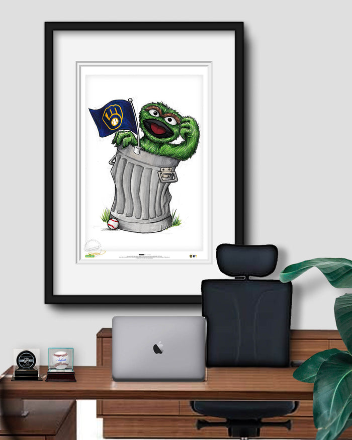 Oscar Rep Your Colours x MLB Brewers Limited Edition Art Print
