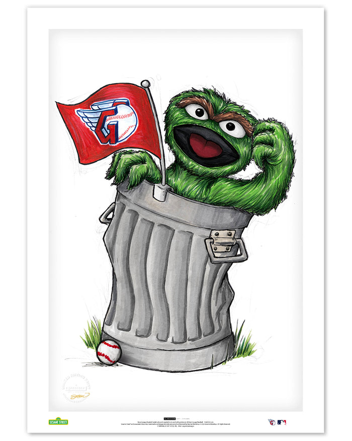 Oscar Rep Your Colours x MLB Guardians Limited Edition Art Print