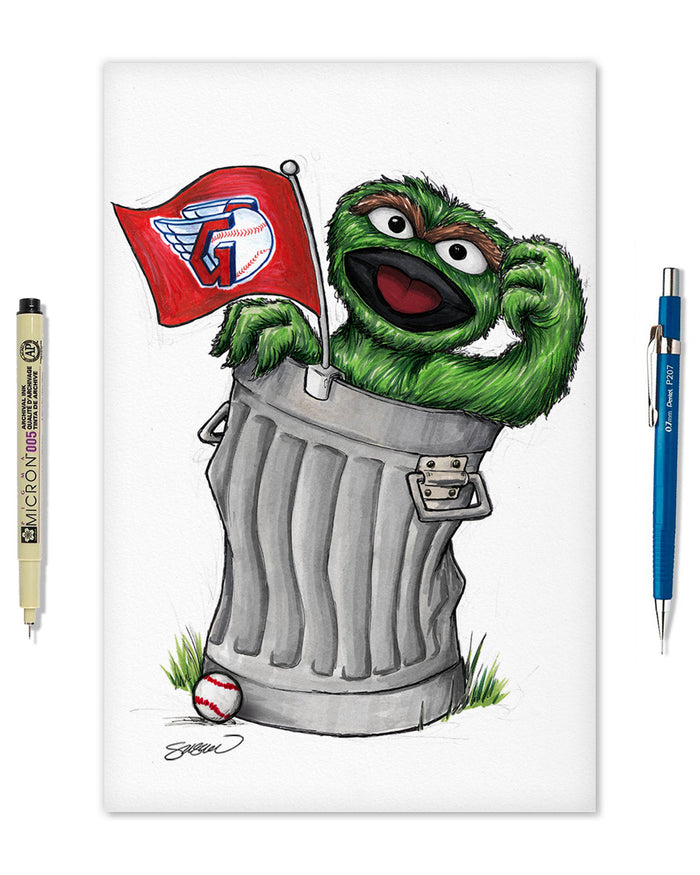 Oscar Rep Your Colours x MLB Guardians Limited Edition Art Print
