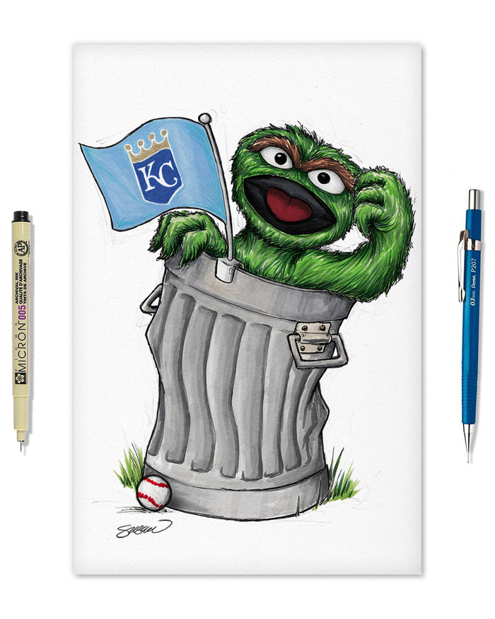 Oscar Rep Your Colours x MLB Royals Limited Edition Art Print