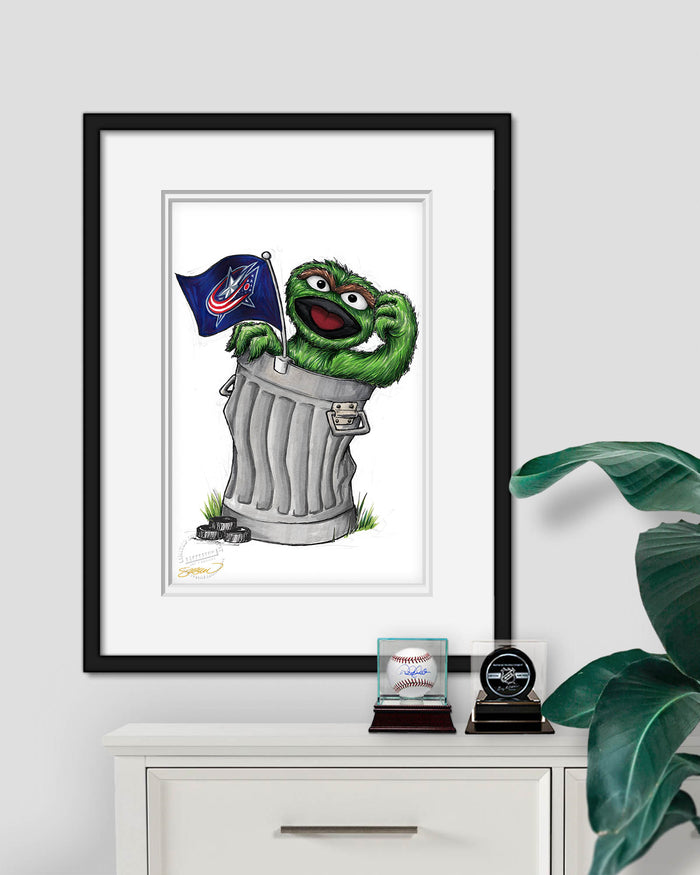 Oscar Rep Your Colours x NHL Blue Jackets Limited Edition Art Print