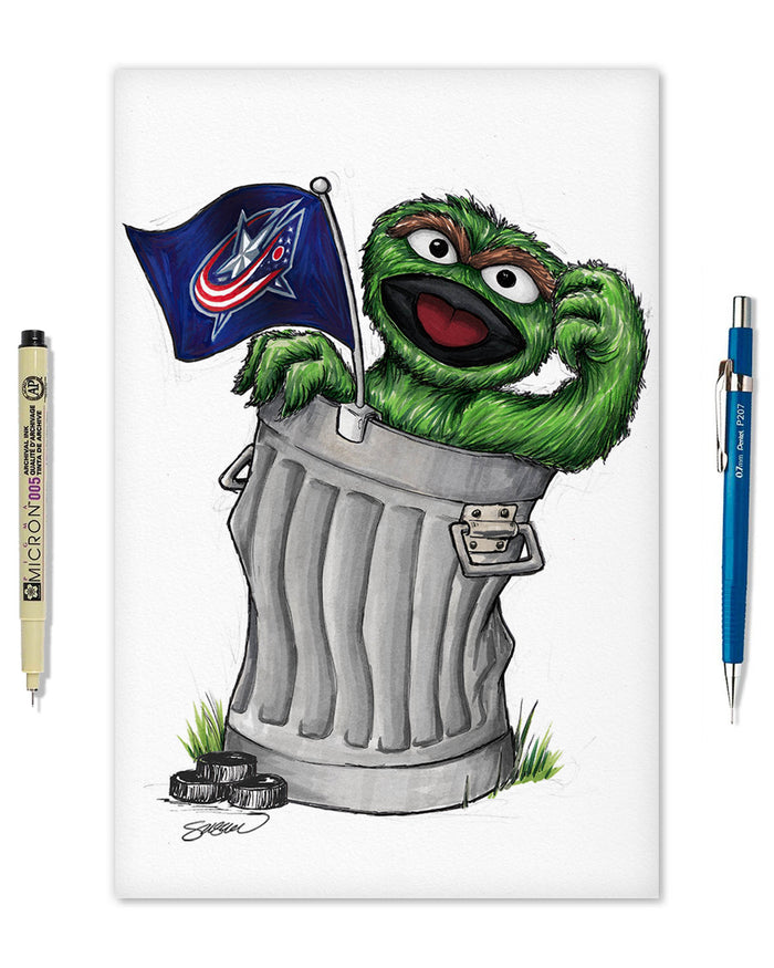 Oscar Rep Your Colours x NHL Blue Jackets Limited Edition Art Print