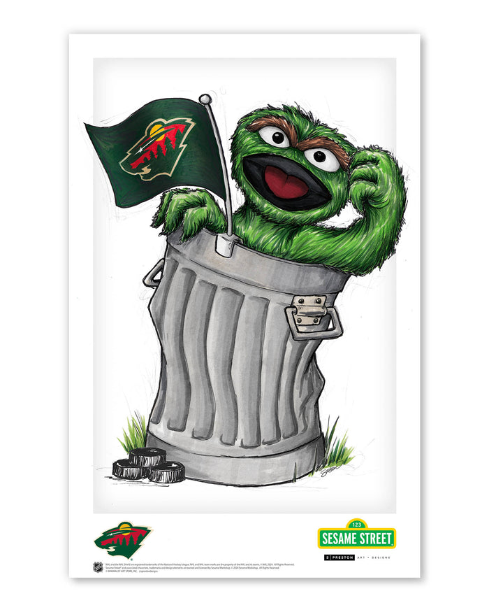 Oscar Rep Your Colours x NHL Wild Limited Edition Art Print