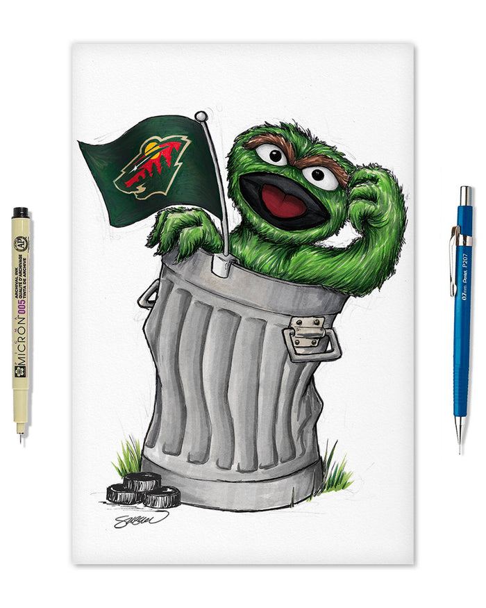 Oscar Rep Your Colours x NHL Wild Limited Edition Art Print