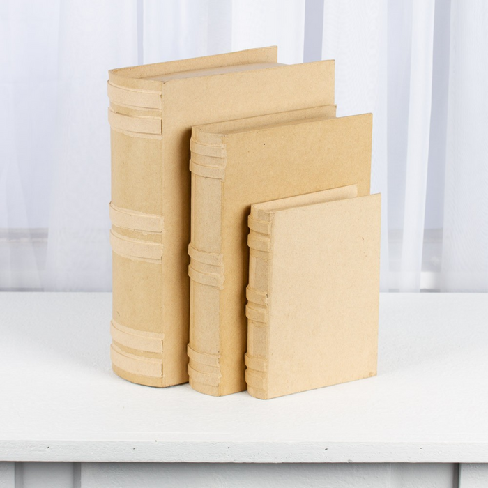 Paper Mache Book Shape Boxes