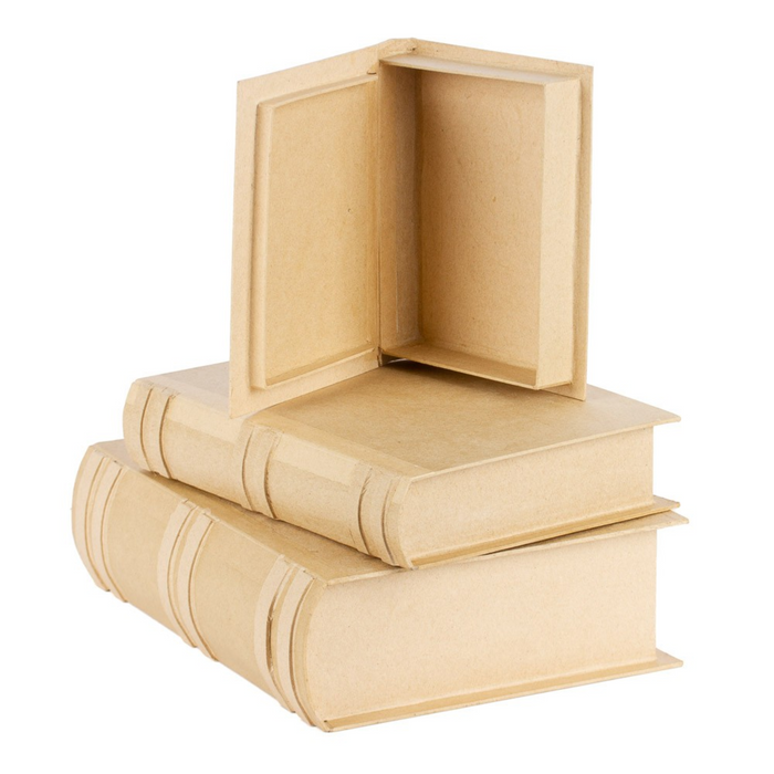 Paper Mache Book Shape Boxes