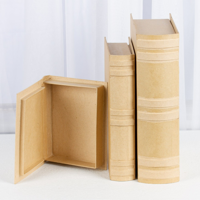 Paper Mache Book Shape Boxes