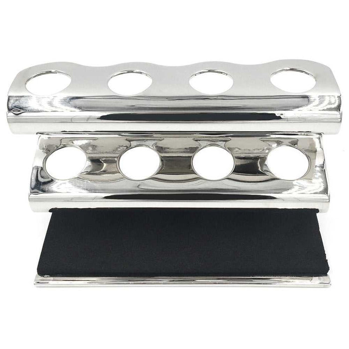 Shaving razor holder chrome finish