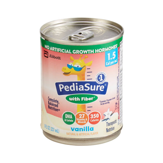 Pediasure 1.5 Cal Pediatric Oral Supplement with Fiber, Vanilla, 8 oz - 67374-Single - LL Medico