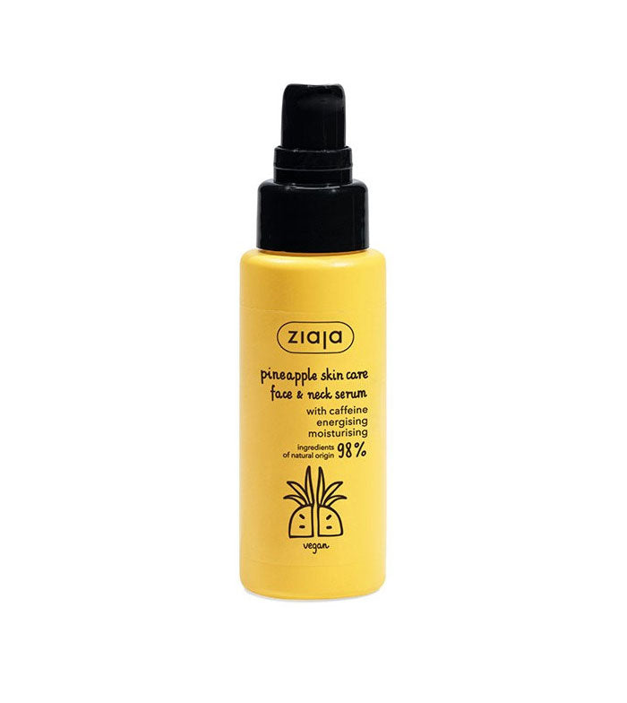 Piña - Sérum para rostro y cuello con cafeína - Ziaja