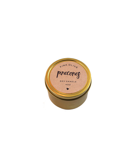 pinecones mini soy candle