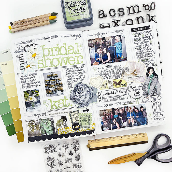 Poe Alpha - Large Lower Case 6x8 Stamp Set