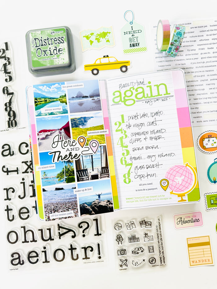 Poe Alpha - Large Lower Case 6x8 Stamp Set