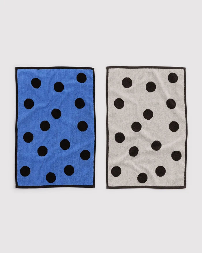 Polka Dot Mix Hand Towel Set of 2