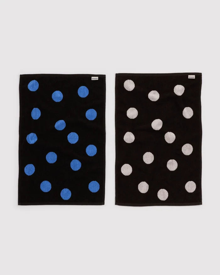 Polka Dot Mix Hand Towel Set of 2