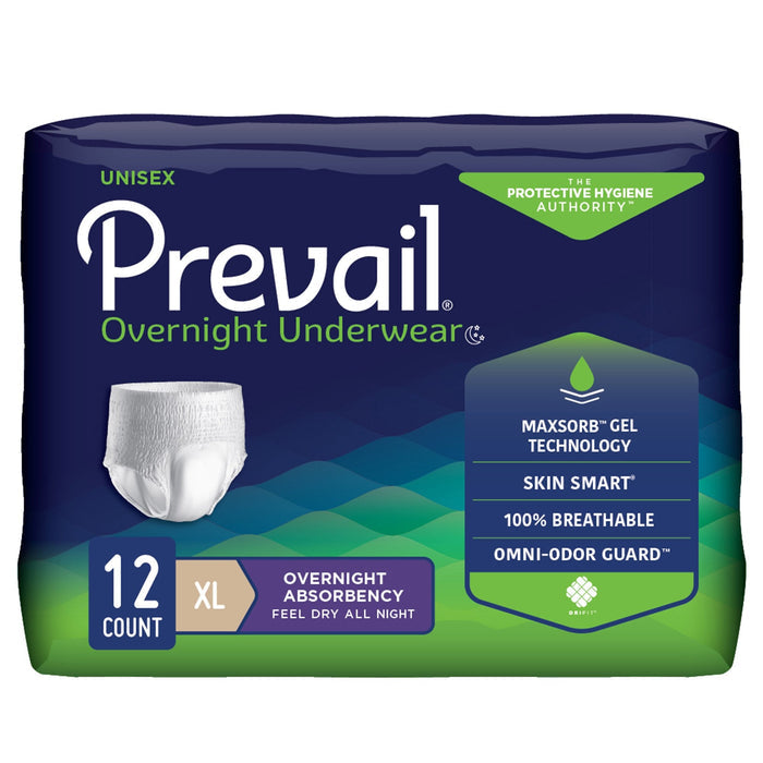 Prevail Overnight Pull On Underwear - PVX514-Pack - LL Medico