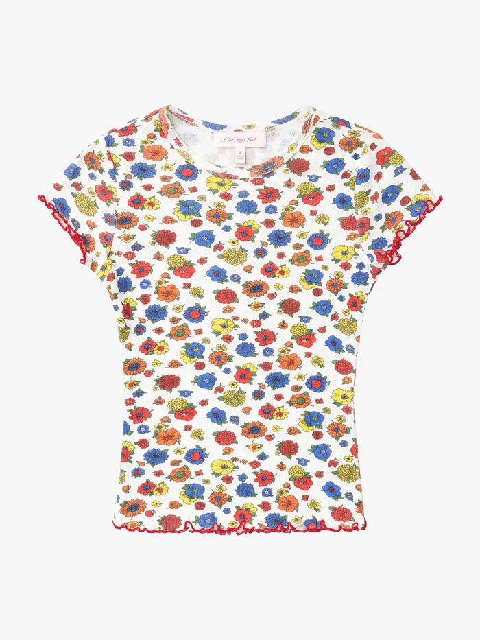Primary Floral Amber Tee