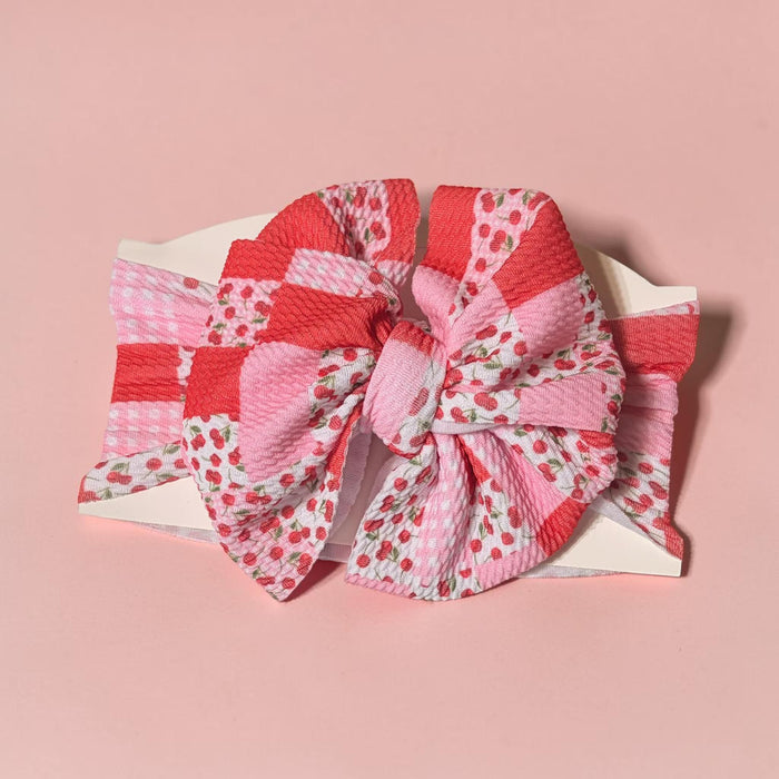 Print Messy Wide Headband Bows - 260 Broadway Boutique
