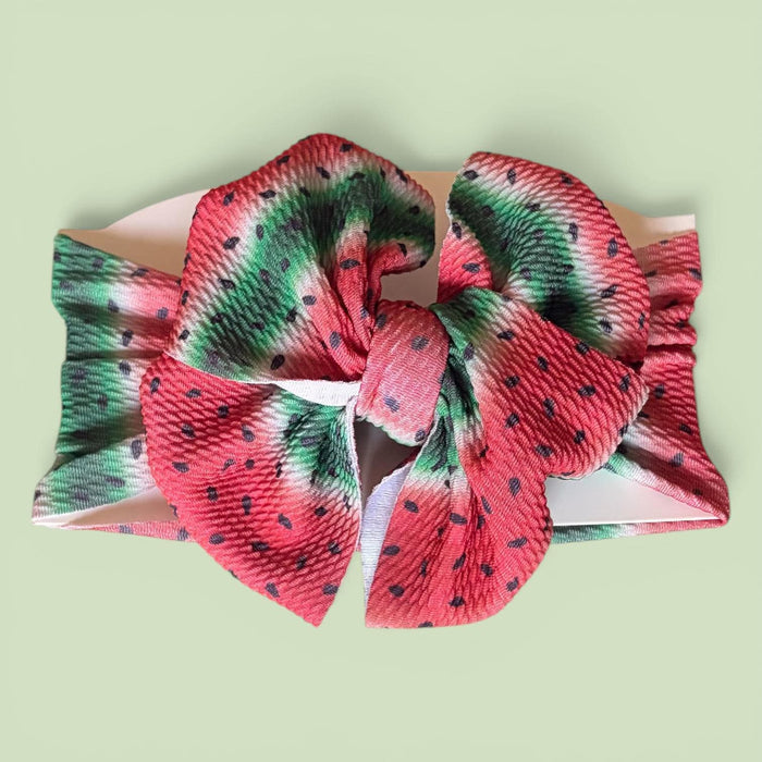 Print Messy Wide Headband Bows - 260 Broadway Boutique