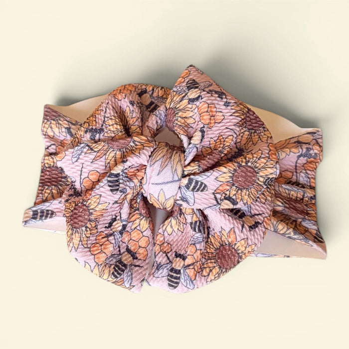 Print Messy Wide Headband Bows - 260 Broadway Boutique