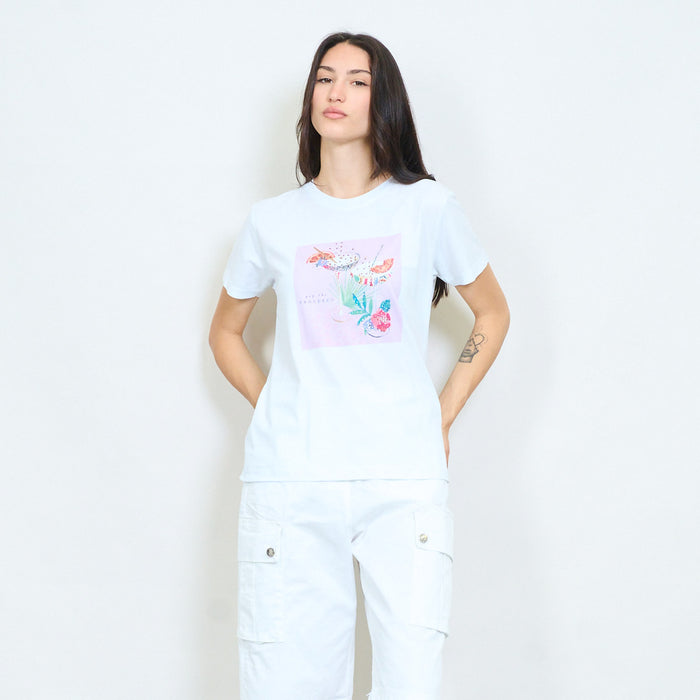 Prosecco cocktail graphic cotton t-shirt wholesale
