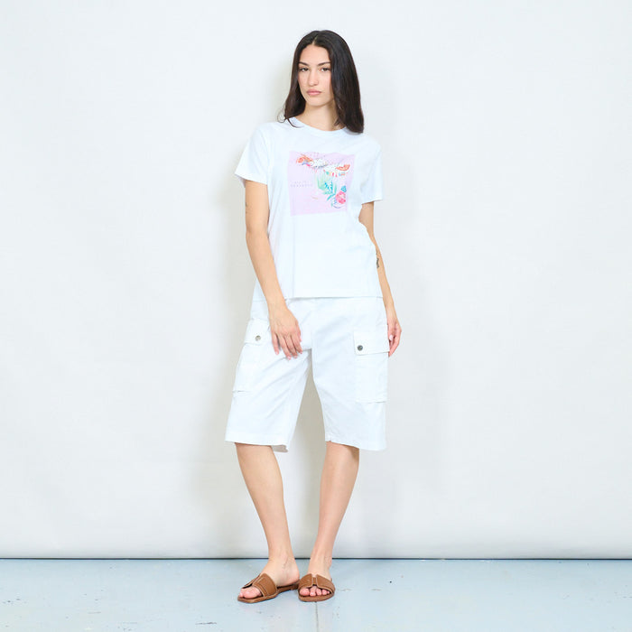Prosecco cocktail graphic cotton t-shirt wholesale