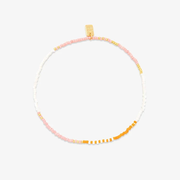 PURA VIDA MIXED SEED BEAD ANKLET
