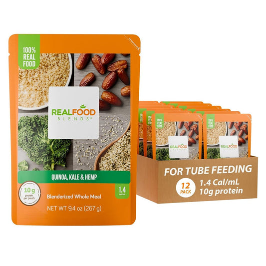 Real Food Blends Tube Feeding Formula, Quinoa, Kale & Hemp, 9.4 oz - 176992-Single - LL Medico