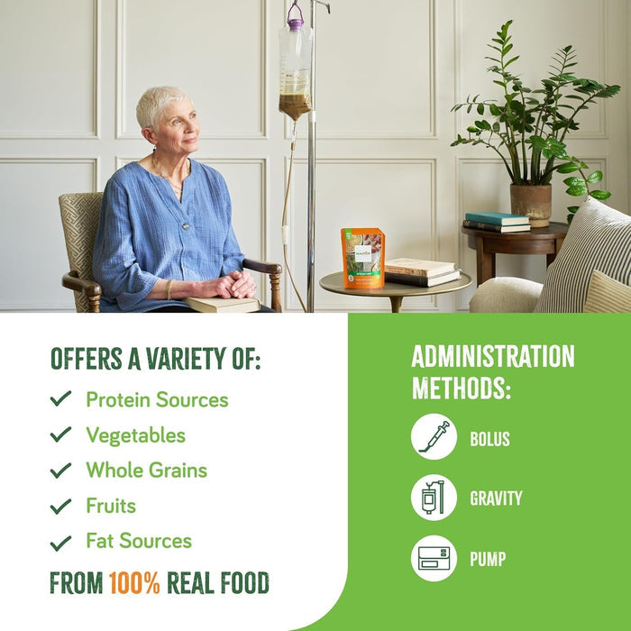 Real Food Blends Tube Feeding Formula, Quinoa, Kale & Hemp, 9.4 oz - 176992-Single - LL Medico