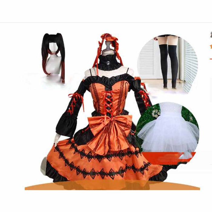 Dress+Socks+Wig+Bustle / S