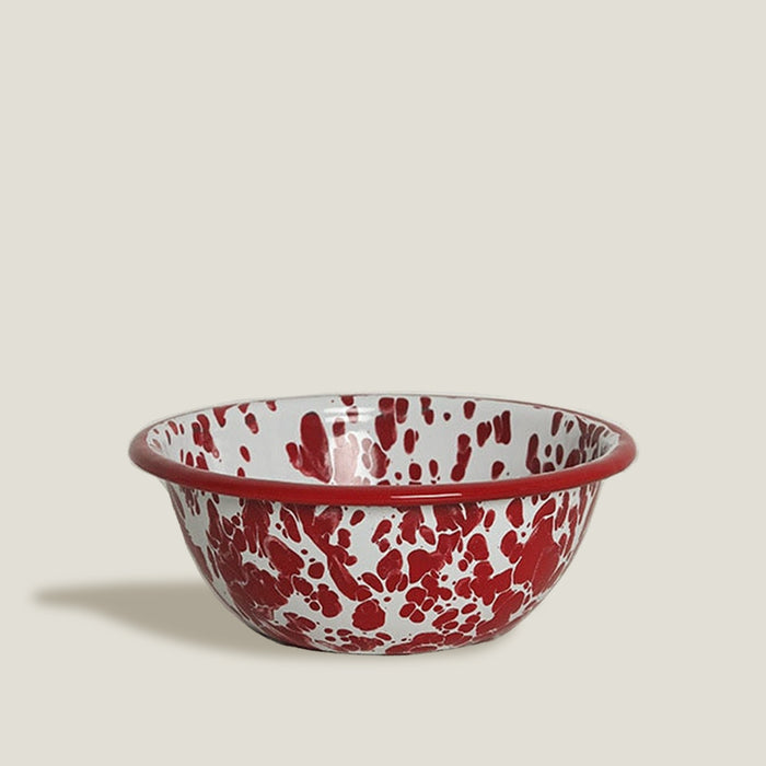 Red Enamel Bowl