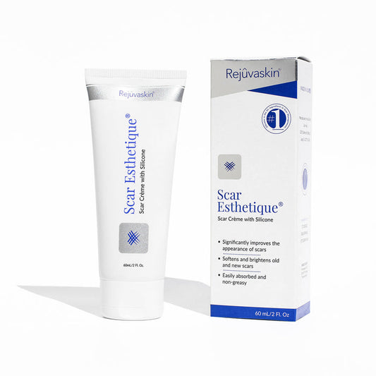 Rejuvaskin Scar Esthetique Scar Cream with Silicone - 23 Effective Ingredients - Improves New and Old Scars - 60mL