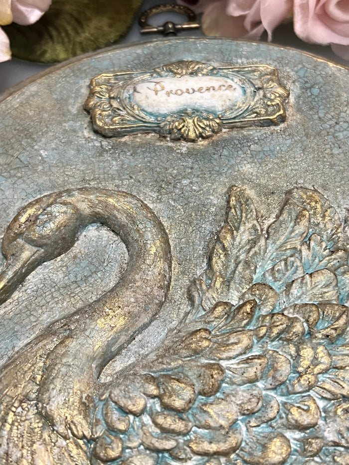 Reserved for Sonia French Swan Wall Decor by My Victorian Heart