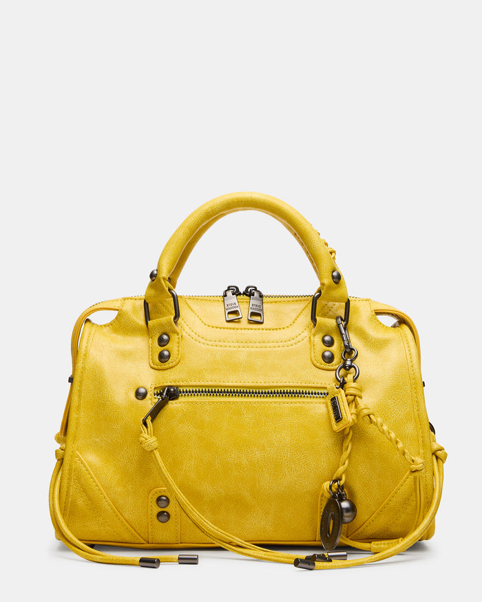 RIGGS Lemon Slouchy Top-Handle Crossbody Satchel Handbag | Steve Madden