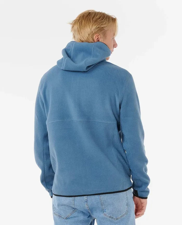 RIPCURL DEPARTED POLAR FLEECE ZIP THROUGH JACKET