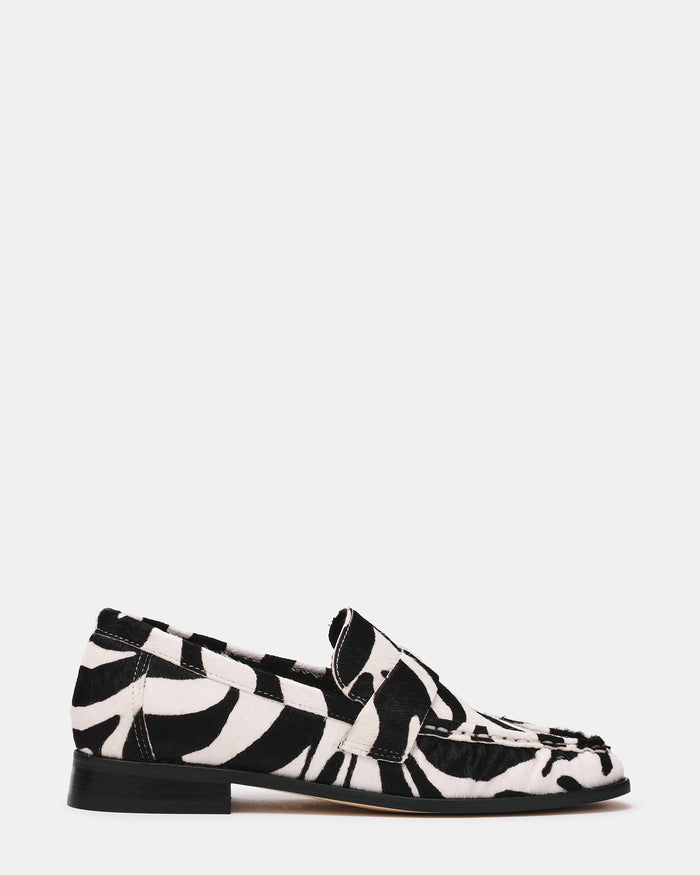 RONIE Zebra Scrunched Women's Loafer | Steve Madden