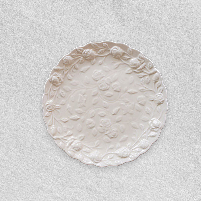 Rose Embossed Plates