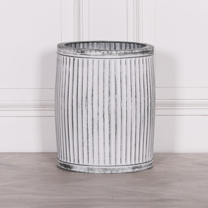Round Dolly Tub Metal Planter