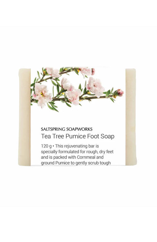 Saltspring Soapworks - Tea Tree Pumice Foot Soap Bar