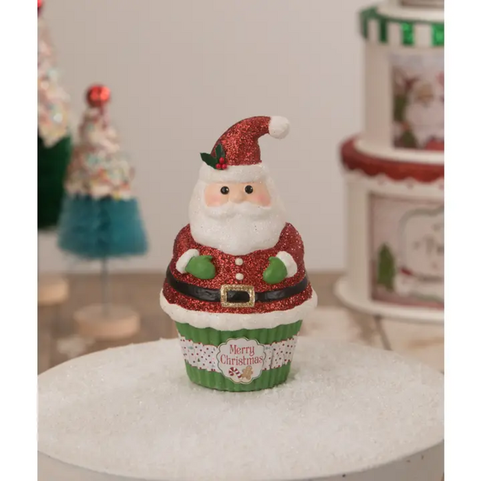 Santa Claus Cupcake Container by Bethany Lowe Designs, Holiday Decor