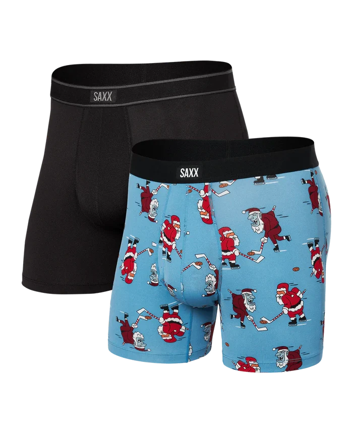 SAXX DAYTRIPPER BOXER FLY 2PK HOLIDAY THEME