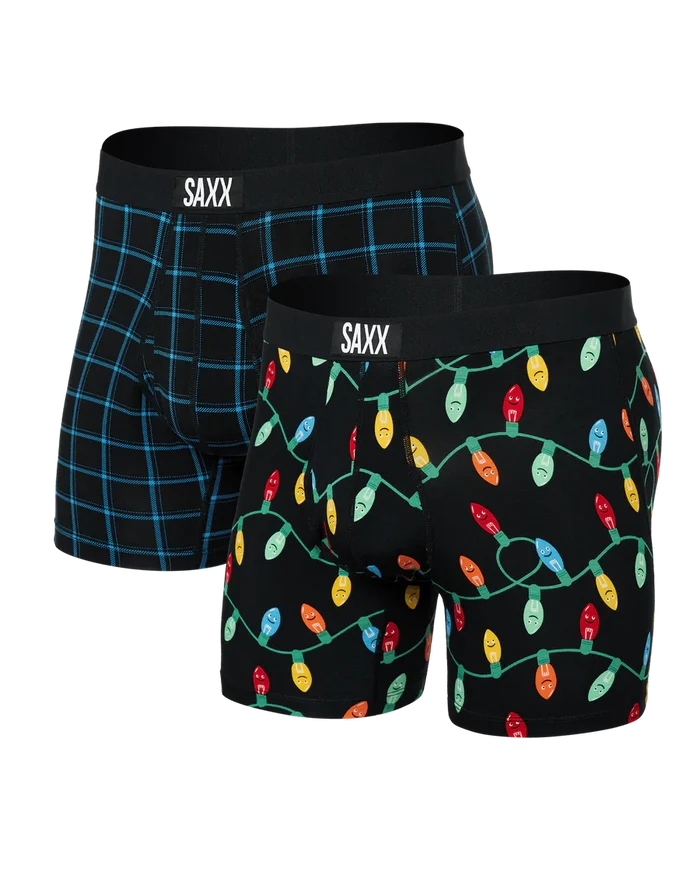 SAXX ULTRA SUPERSOFT BOXER 2PK HOLIDAY THEME