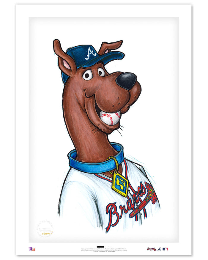Scooby Doo x MLB Braves Limited Edition Art Print