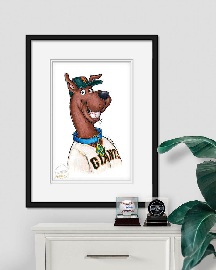 Scooby Doo x MLB Giants Art Print