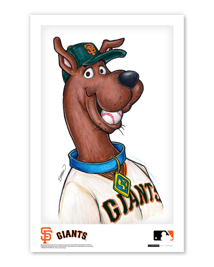 Scooby Doo x MLB Giants Art Print