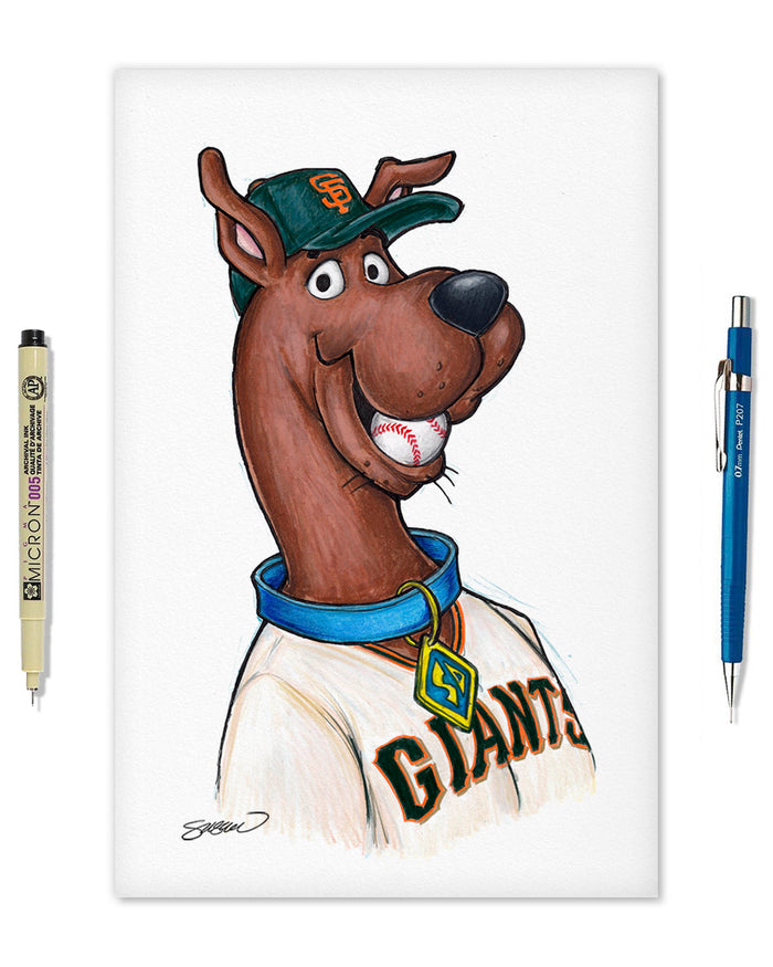 Scooby Doo x MLB Giants Art Print