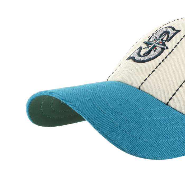 SEATTLE MARINERS COOPERSTOWN RAWLINGS PINSTRIPE '47 CLEAN UP